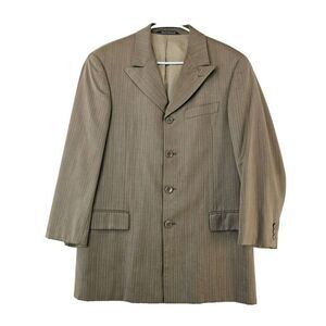 Steve Harvey Collection Merino Wool Sport Coat Mens 38R Brown Francesca 3 Button